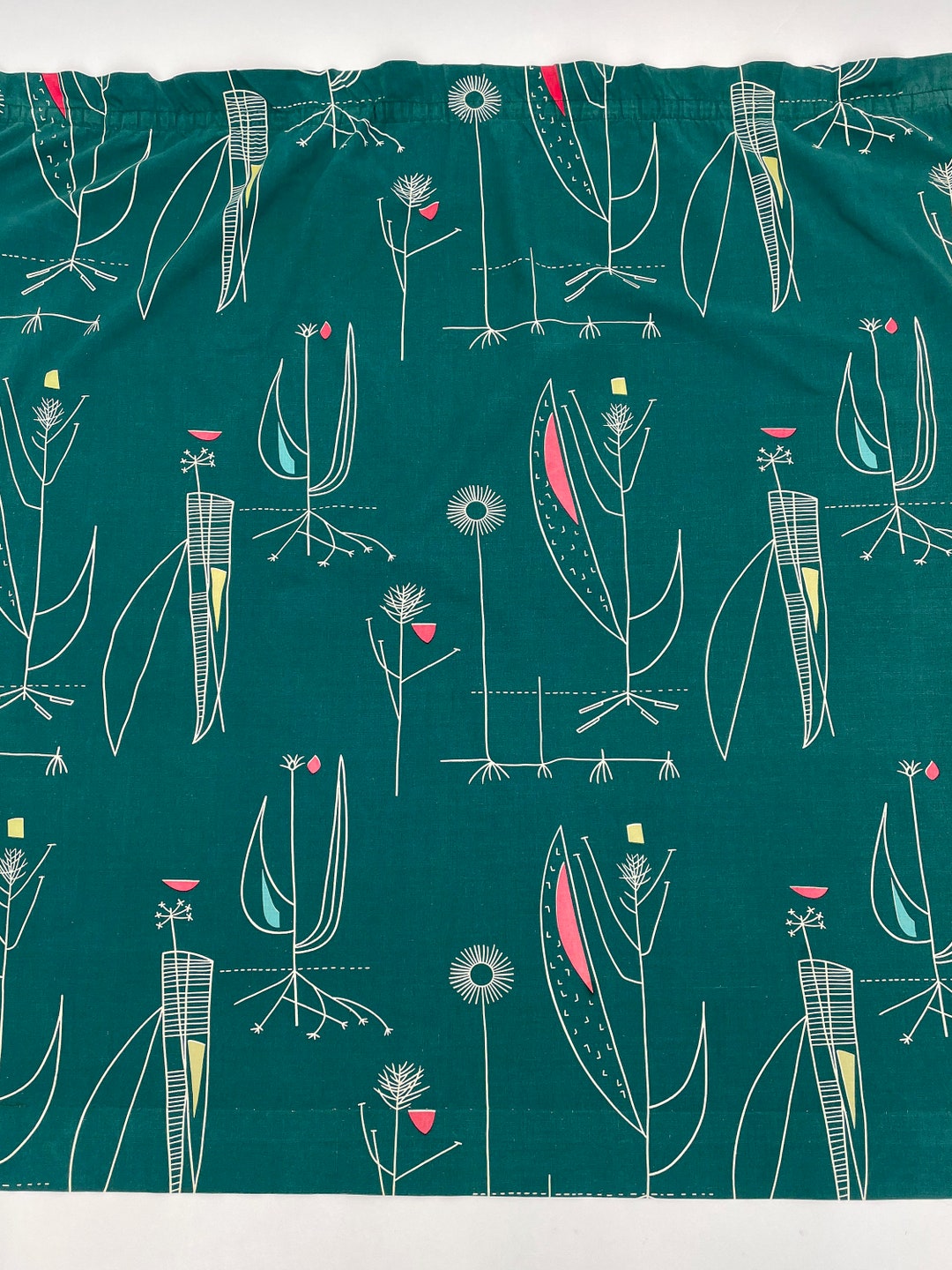 Lucienne day テキスタイル　ファブリック　布 1950s Lucienne Day Herb Antony Fabric Curtain Vintage - Etsy