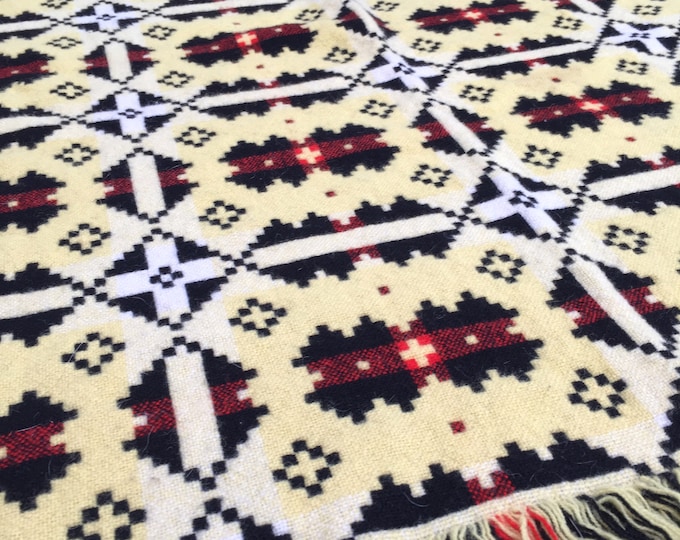 Vintage Welsh Wool Blanket 1960s John Jones & Son Brynkir Etsy