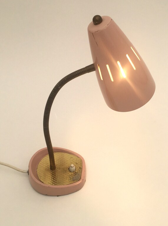 pale pink desk lamp