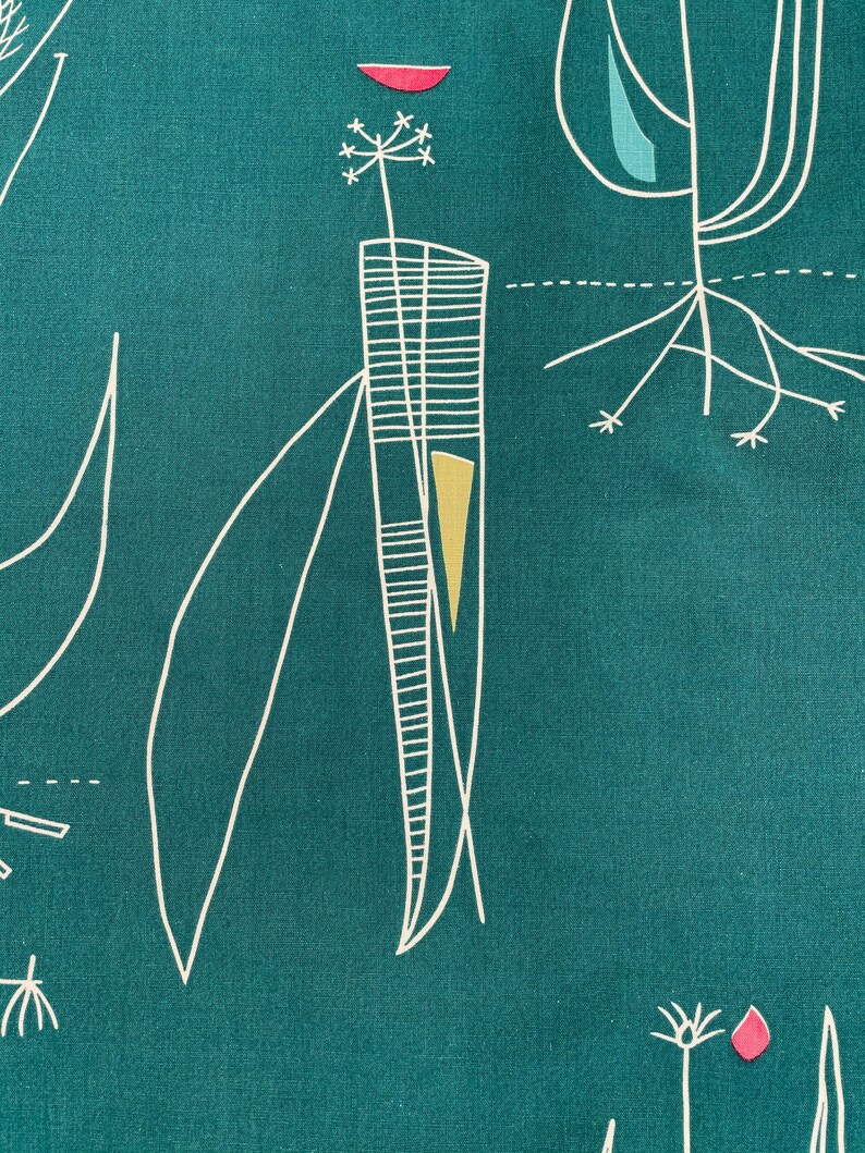1950s Lucienne Day Herb Antony fabric curtain vintage image 5