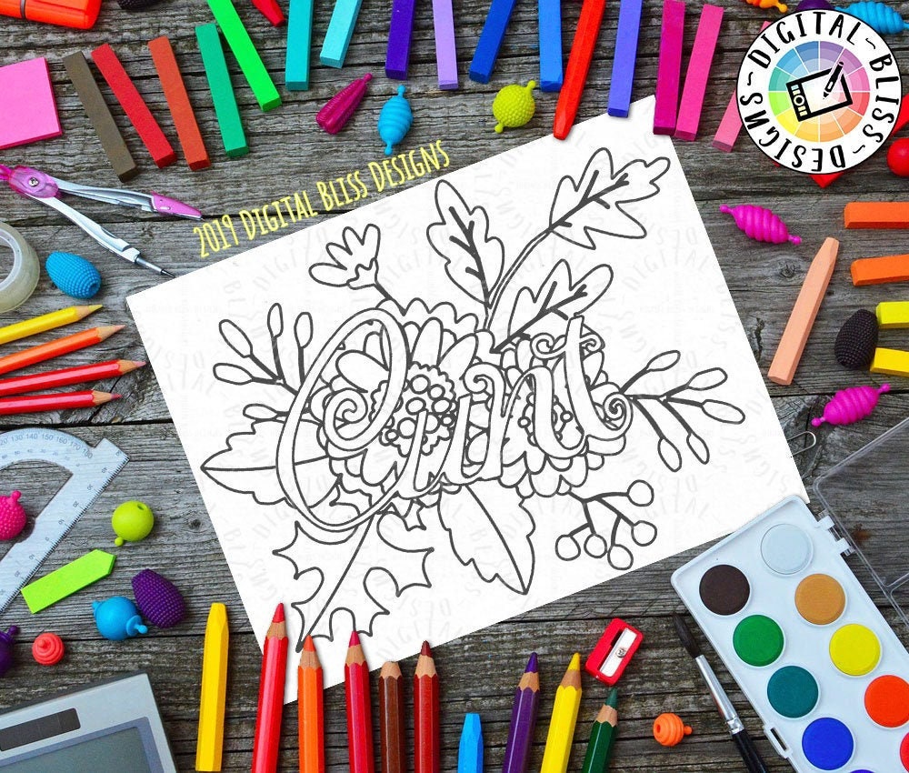 Adult Coloring Page, Cuss, Swear Word, Rude, Obscene, Printable, Adult ...
