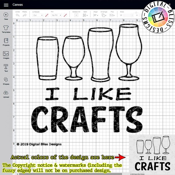 Download Svg I Like Crafts Craft Beer Beer Glasses Cut File Clip Etsy