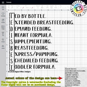 SVG, Fed Is Best, Formula Fed, Bottle Fed, Breast Fed, Cut File, Clip Art, Line Art, Template