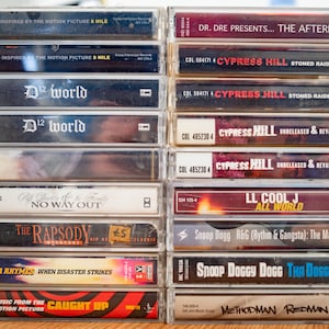 Cassette Tapes Rap Hip-Hop & More -D12, Eminem, 50 Cent, Dr. Dre, Snoop Dogg,2Pac,Cypress Hill,Puff Daddy,LL Cool J, Methodman Redman,Busta