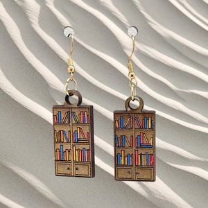 The BOUGIE BOOKWORM Set Bookmarks, Earrings & Keychains GIFTS for Bookclubs, Readers, Book Lovers, Teachers, Authors, Publishers image 3