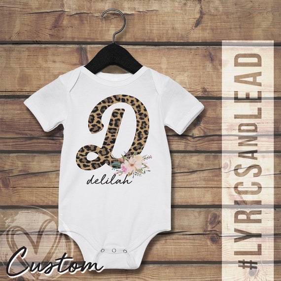 cheetah print baby onesie