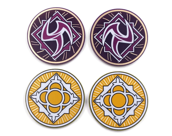 Arkham Horror LCG Innsmouth Blessed and Cursed Chaos Tokens | Fan-Made Compatibles from Aurbits