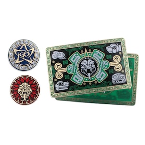 The Forgotten Age Fan-Made Plaque/Wallet and Chaos Token Promo Pack | Fan-Made Compatibles from Aurbits for the Mythos