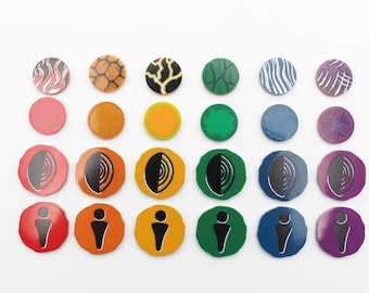 Special Spirit Island Presence and Effect Marker Tokens - Expanded Core Pack | Fan-Made from Aurbits for Spirit Island. Unofficial.