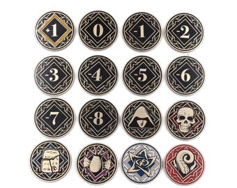 Arkham Horror LCG Chaos Tokens - Full Core Pack | Fan-Made Compatibles from Aurbits for the Mythos