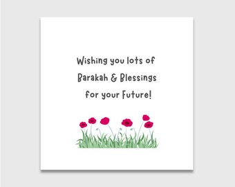 Islamic Card for Future Success - Job, Graduation, Driving, School | Wishing Card | Blessings Card | Islamic Card | Muslim Greeting Card |