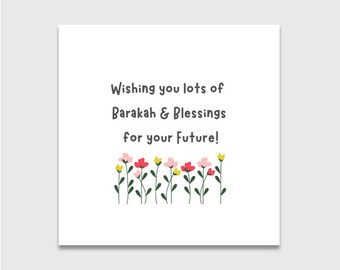 Islamic Card for Future Success - Job, Graduation, Driving, School | Wishing Card | Blessings Card | Islamic Card | Muslim Greeting Card |