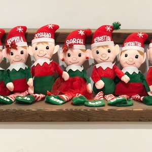 Personalized Elf; Plush Elf; Customized Elf; Christmas Elf with Name; Customized Plush Elf