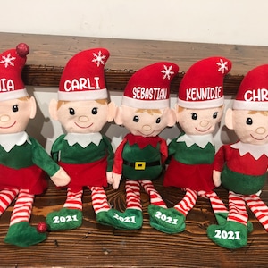 Personalized Elf; Plush Elf; Customized Elf; Christmas Elf with Name; Customized Plush Elf; Stocking Stuffers