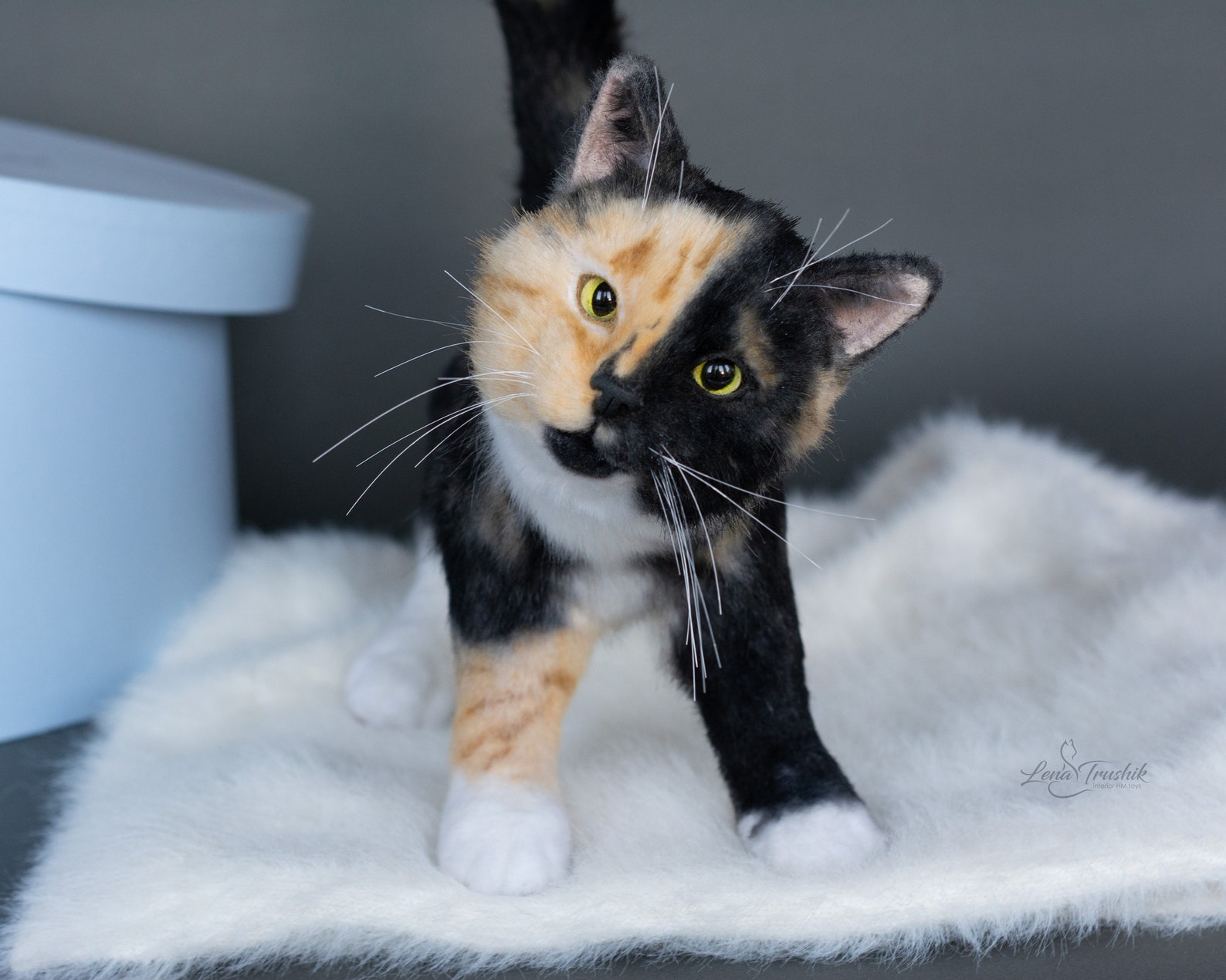 FOR ORDER. Realistic toy cat. collectible animal. Etsy