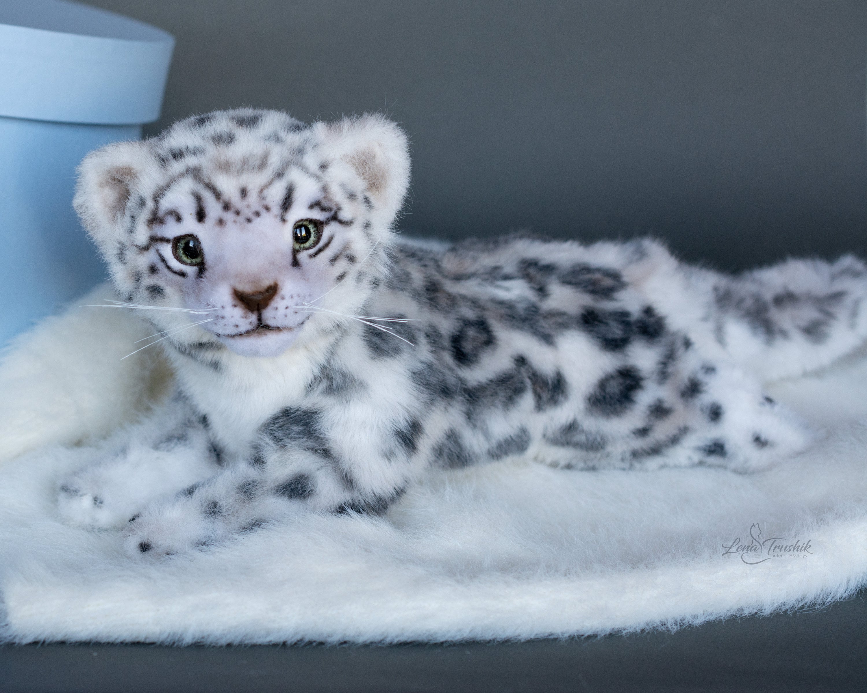 FOR ORDER. Snow leopard. Realistic stuffed toy. collectible | Etsy