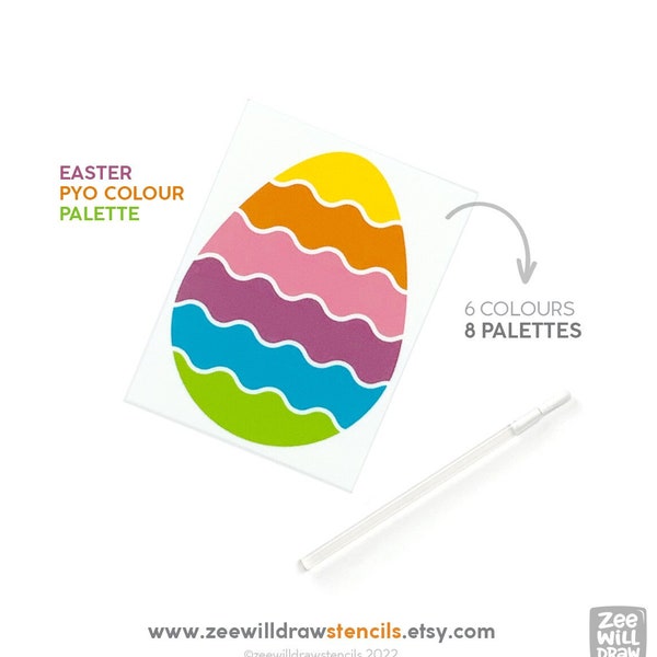 Easter egg Edible PYO (Paint Your Own) palettes