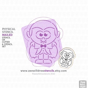 Dracula PYO stencil for cookies, cakes and crafting