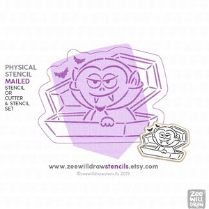 Dracula PYO Cookie Stencil and Cutter Set - Halloween Treats