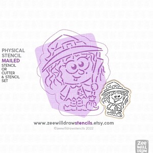 Witch PYO Cookie Stencil & Cutter Set - Halloween Baking