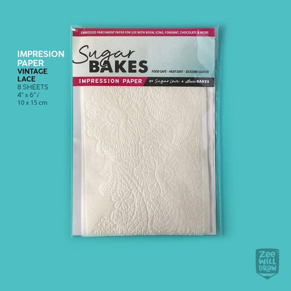 IMPRESSION PAPER by Sugar Bakes - Vintage Lace