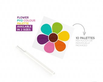 Flower Edible PYO (Paint Your Own) palettes