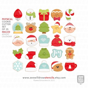 Advent Calendar set MINI cookie cutters
