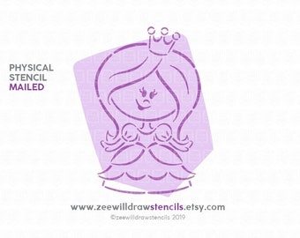 Princess PYO Stencil for cookies and crafting