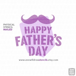 Father&#39;s Day Mustache stencil for cookies, cakes and crafting