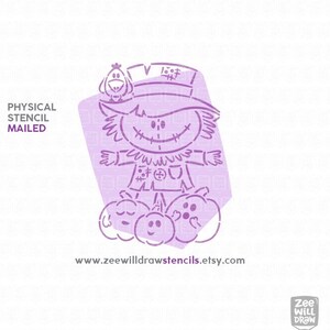 Scarecrow PYO Stencil for cookies and crafting
