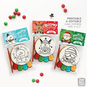 Christmas Bag toppers - PRINTABLES