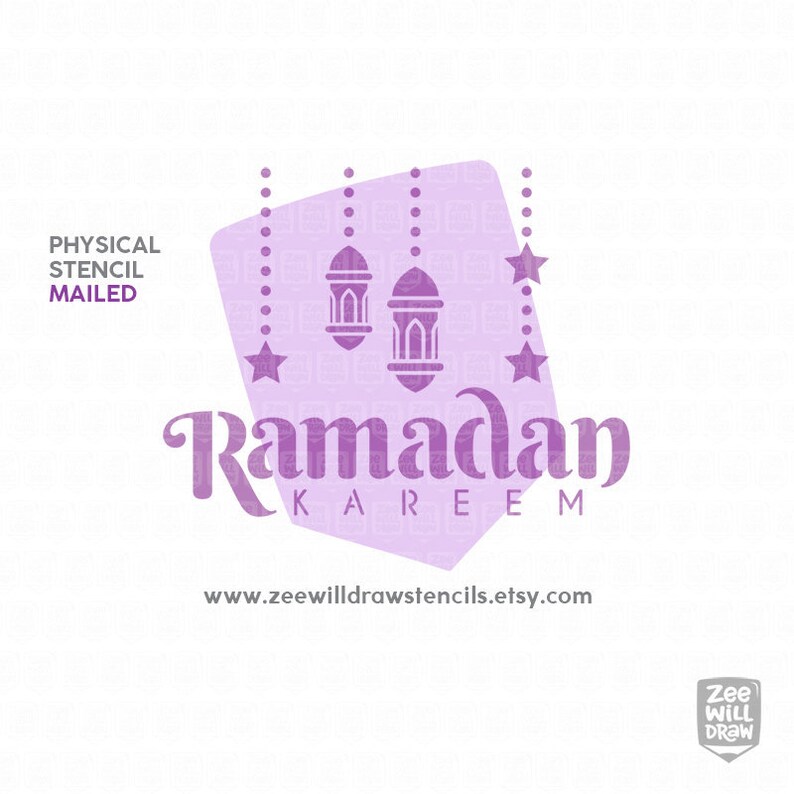 ramadan kareem stencil