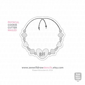 Friendship bracelet cookie cutter