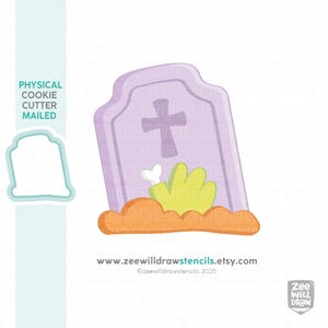 Zombie gravestone cookie cutter