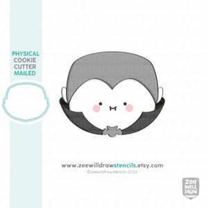 Dracula face cookie cutter