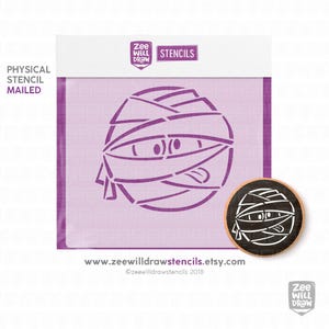Mummy Stencil for cookies, cakes and crafting