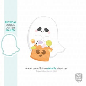 Trick or treat ghost cookie cutter