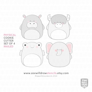 Squishies cookie cutter set of 4
