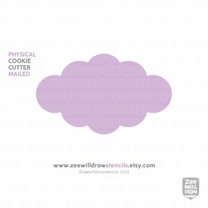 Cloud plaque cookie cutter