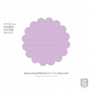 Scalloped circle cookie cutter