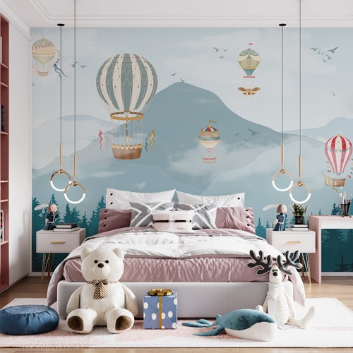 Flamingo Wallpaper for Nursery Peel and Stick Wall Mural Etsy