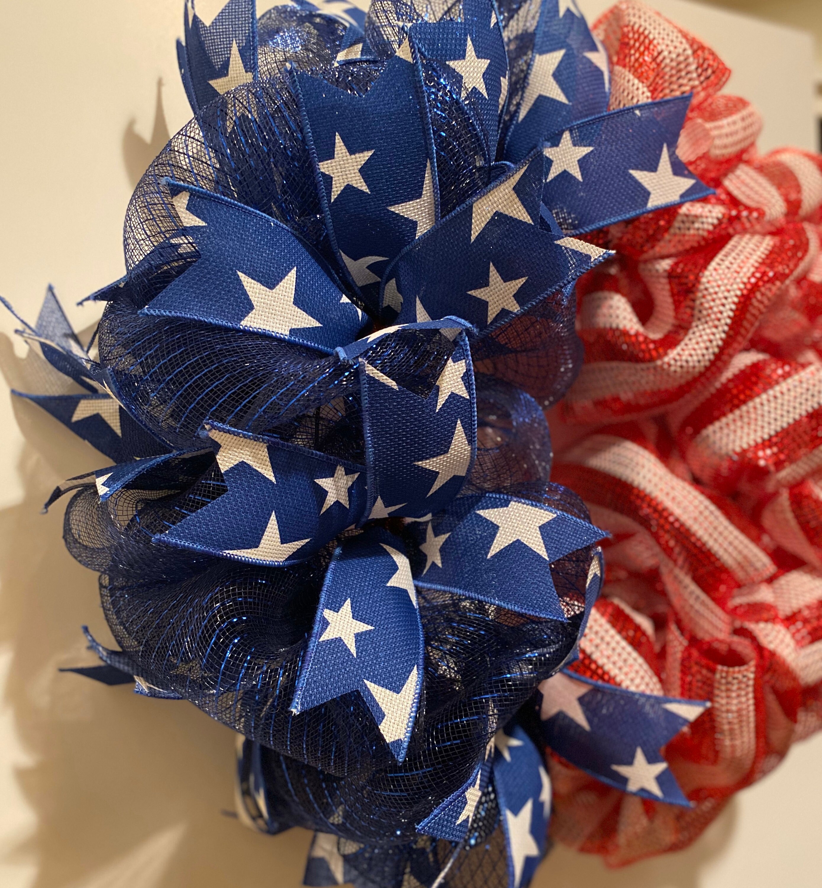 Patriotic Wreath Memorial Day Wreath 4th of July Wreath Etsy