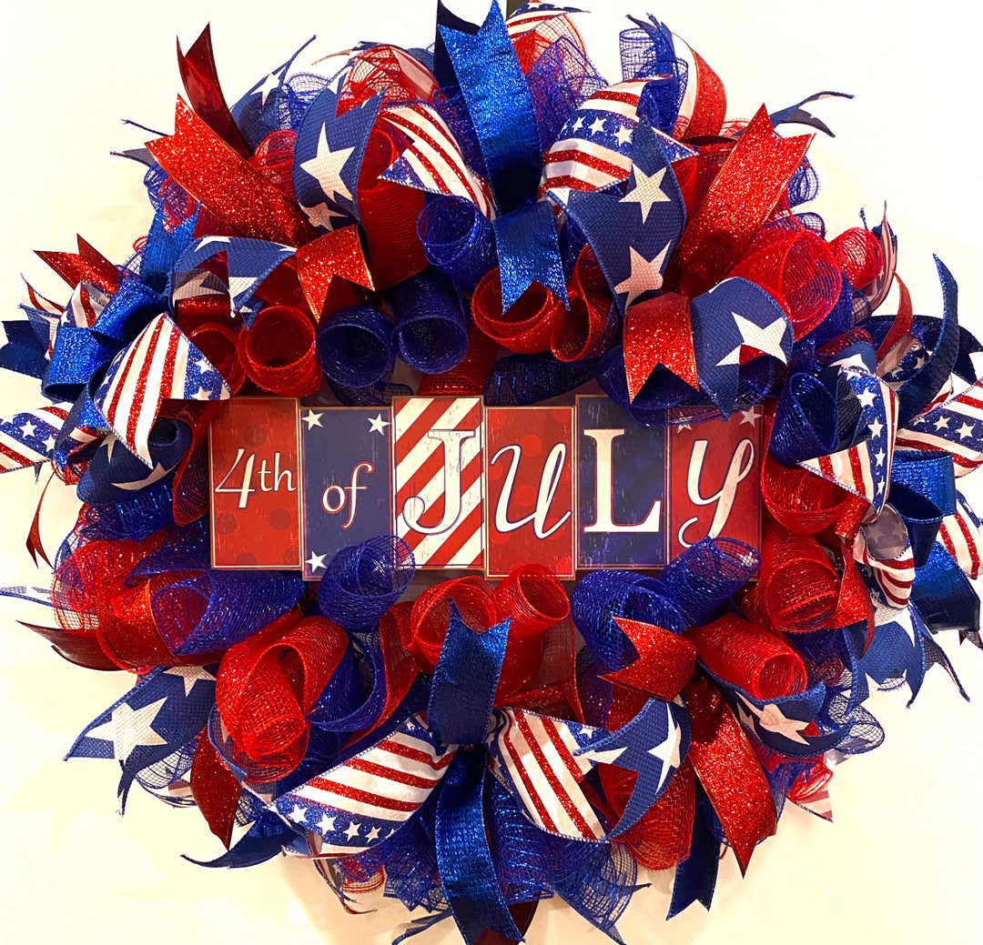 Patriotic Wreath, Patriotic Door Wreaths, Patriotic Wreaths, Patriotic