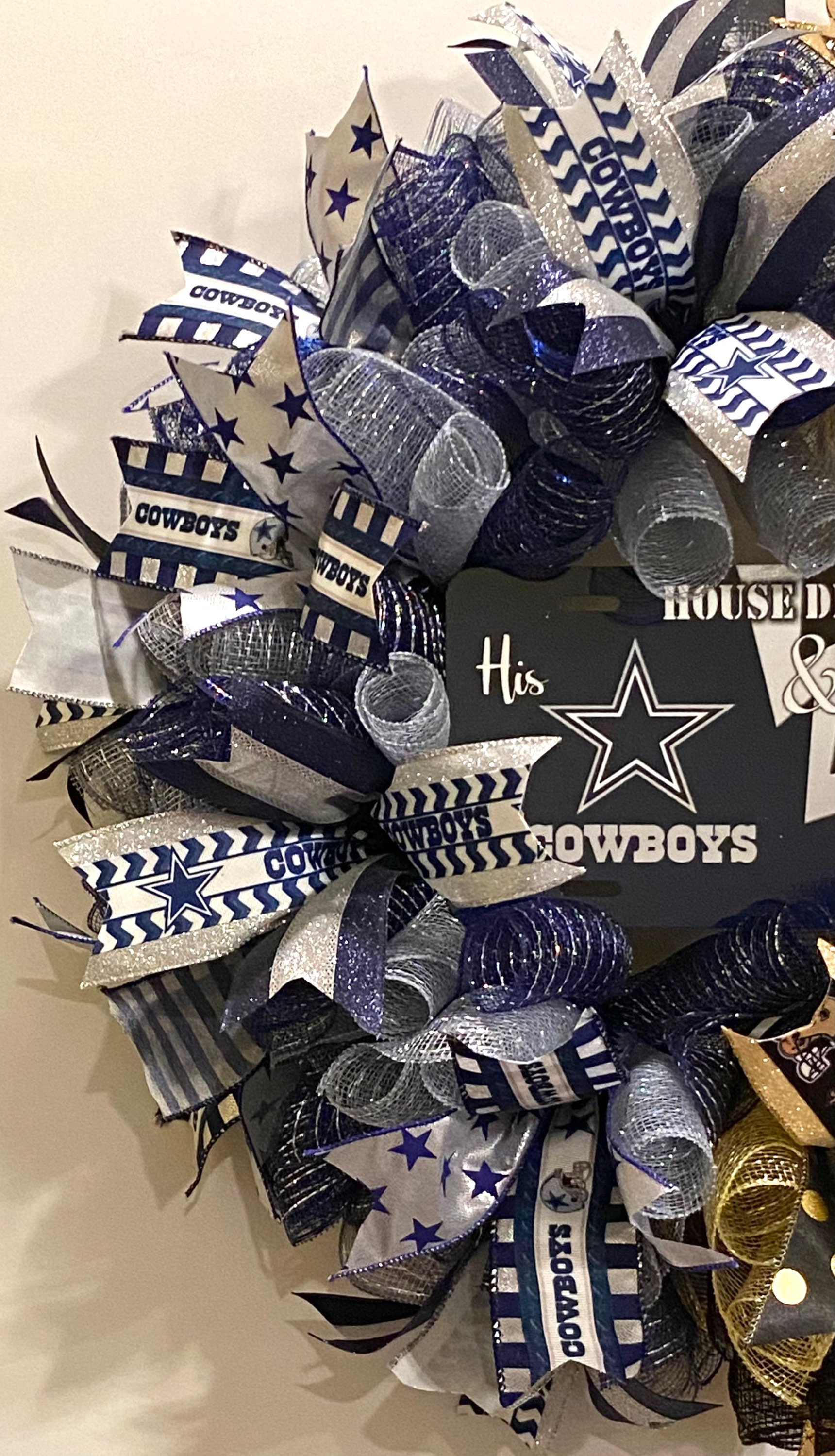 House Divided Wreath House Divided Wreaths Football Wreath Etsy