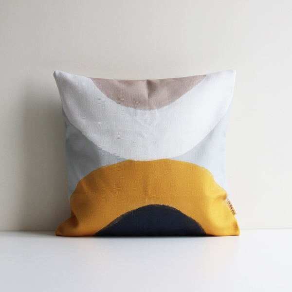 抽象ミッドセンチュリースローピローカバー - 装飾クッションカバーモダンアート幾何学模様、18x18 20x20 16インチ 45 x 45 cm 装飾枕カバーギフト