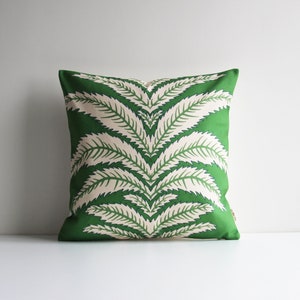 Palm Tree Leaf Throw Pillow Cover - Multi Colorways  Palm Cushion Cover, Tropical Pillow Case 20x20 18x18 Custom Size Botanical Home Decor