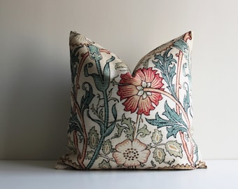 William Morris Floral Decorative Throw Pillow cover, Decor Pillow case 18x18 20x20, Art Nouveau Classic cushion cover