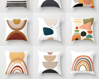 color block throw pillows