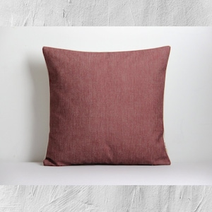 Custom Solid Color Pillow Covers , Marsala solid color pillow cover, Solid red decorative pillow cover, Decor cushion cover