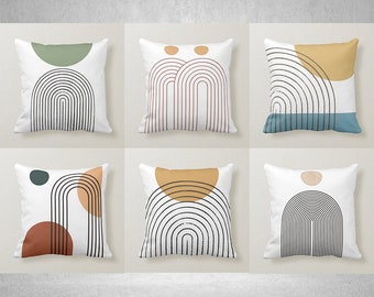 Geometric Pillow Etsy